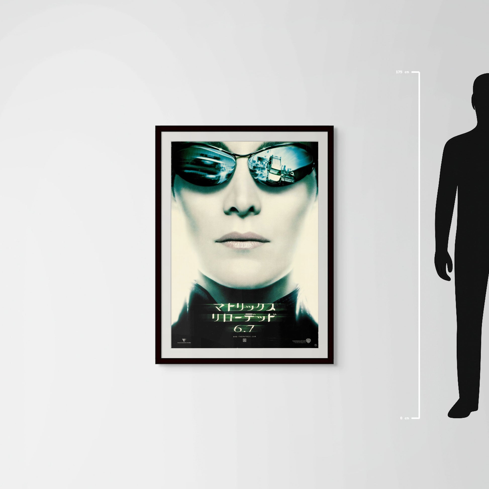 The Matrix Reloaded (2003) Original Japanese B1 Poster - Style A - Mockup