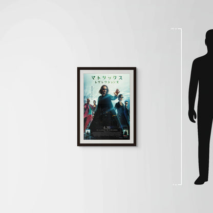The Matrix Resurrections (2021) Original Japanese B2 Poster - Mockup