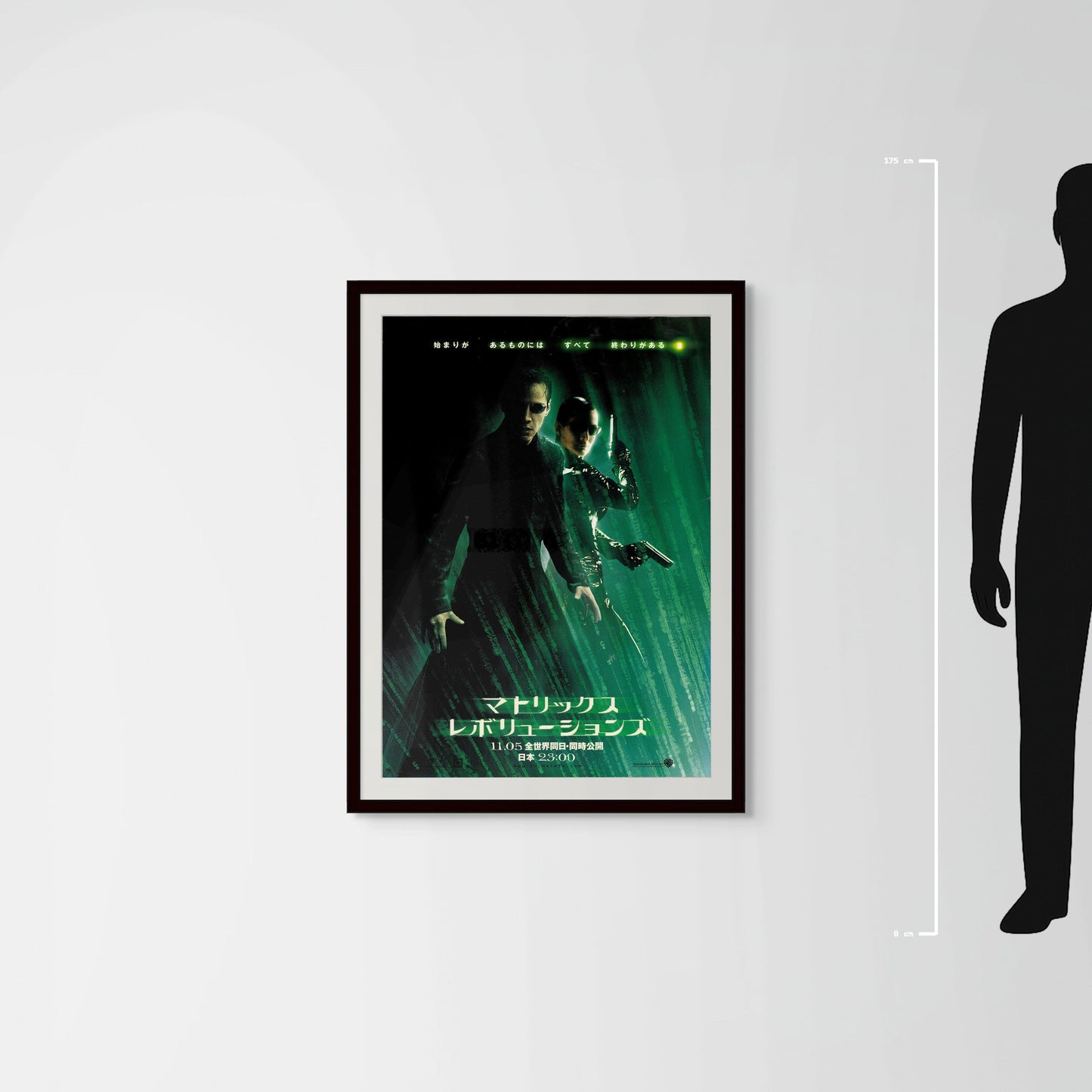 The Matrix Revolutions (2003) Original Japanese B1 Poster - Style B - Mockup
