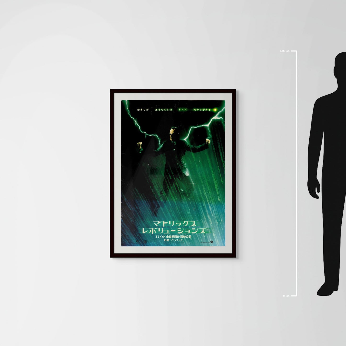 The Matrix Revolutions (2003) Original Japanese B1 Poster - Style C - Mockup