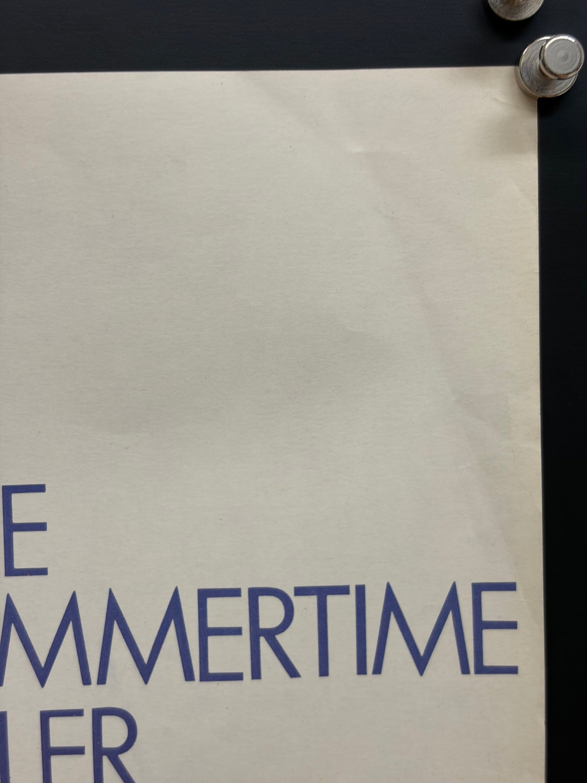The Summertime Killer (1973) Original Japanese B2 Poster - Condition detail 2