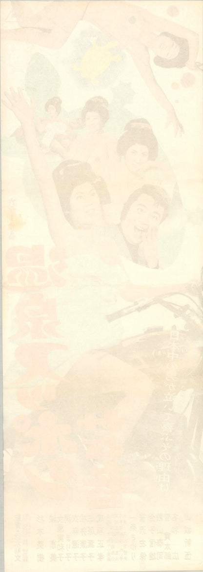 Turtle Geisha (Original Japanese release 1972 Speed B4 26x73cm) Vintage posters